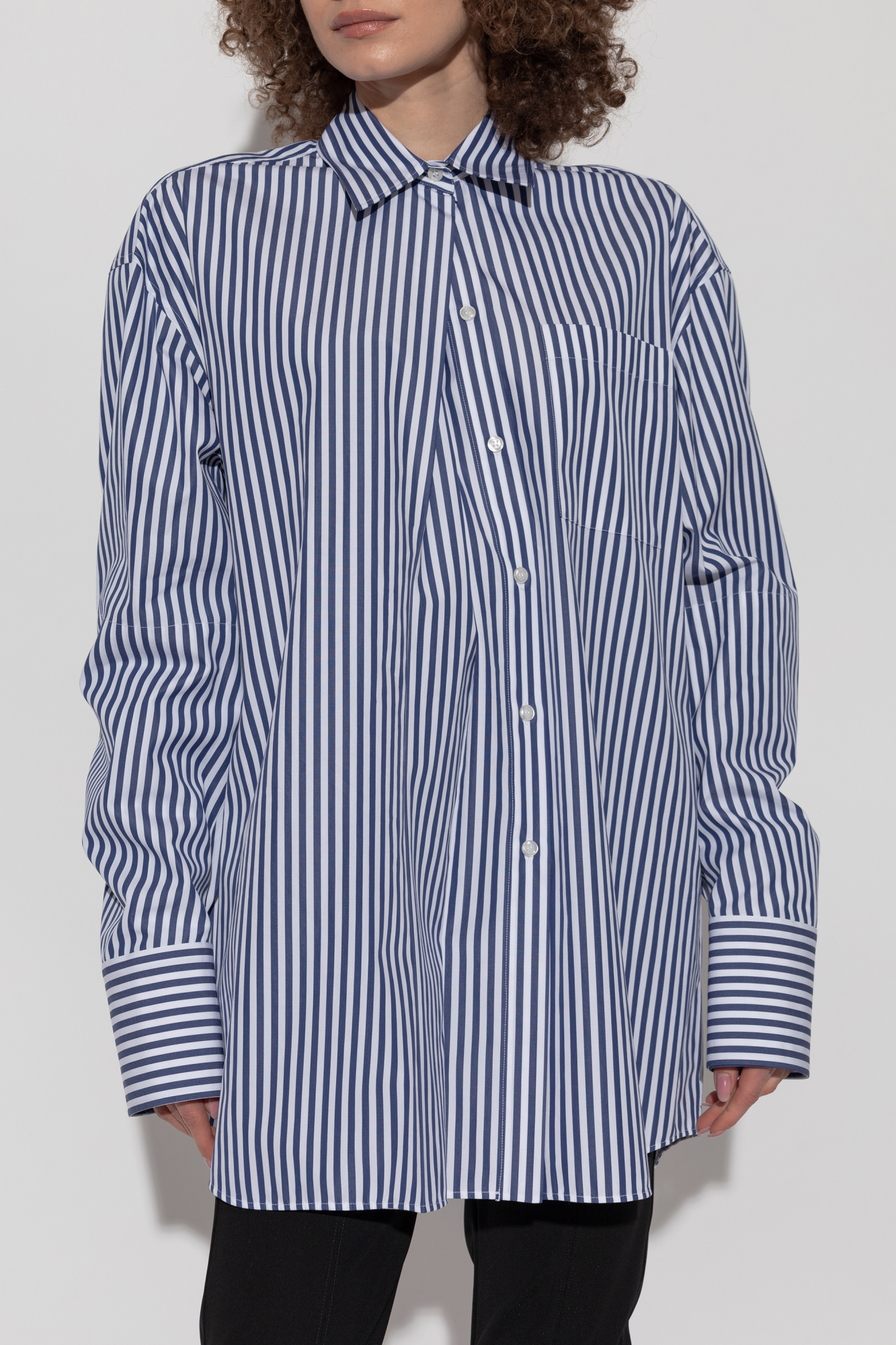 【送料&関税込】Sportmax Cotton Shirt firma Blue Cotton shirt 'Firma' Sportmax - Vitkac AS